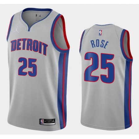 Herren NBA Detroit Pistons Trikot Derrick Rose 25 Jordan Brand 2020-2021 Statement Edition Swingman